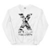 unisex crew neck sweatshirt white front 69275b1093a5a