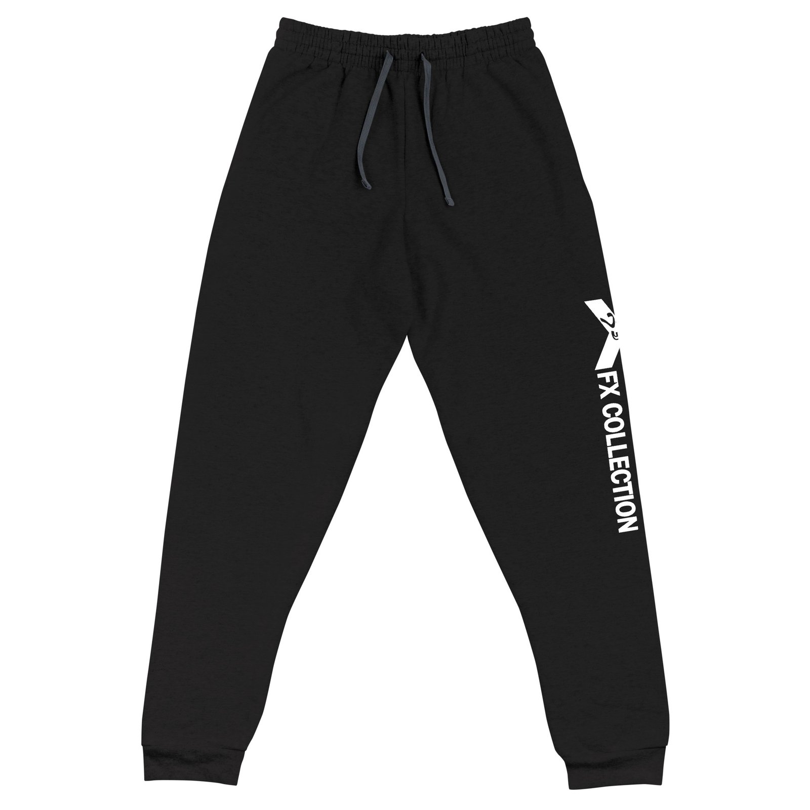 unisex joggers black front 6928a20cc0551