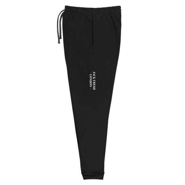 unisex joggers black left leg 690a4f8893b29