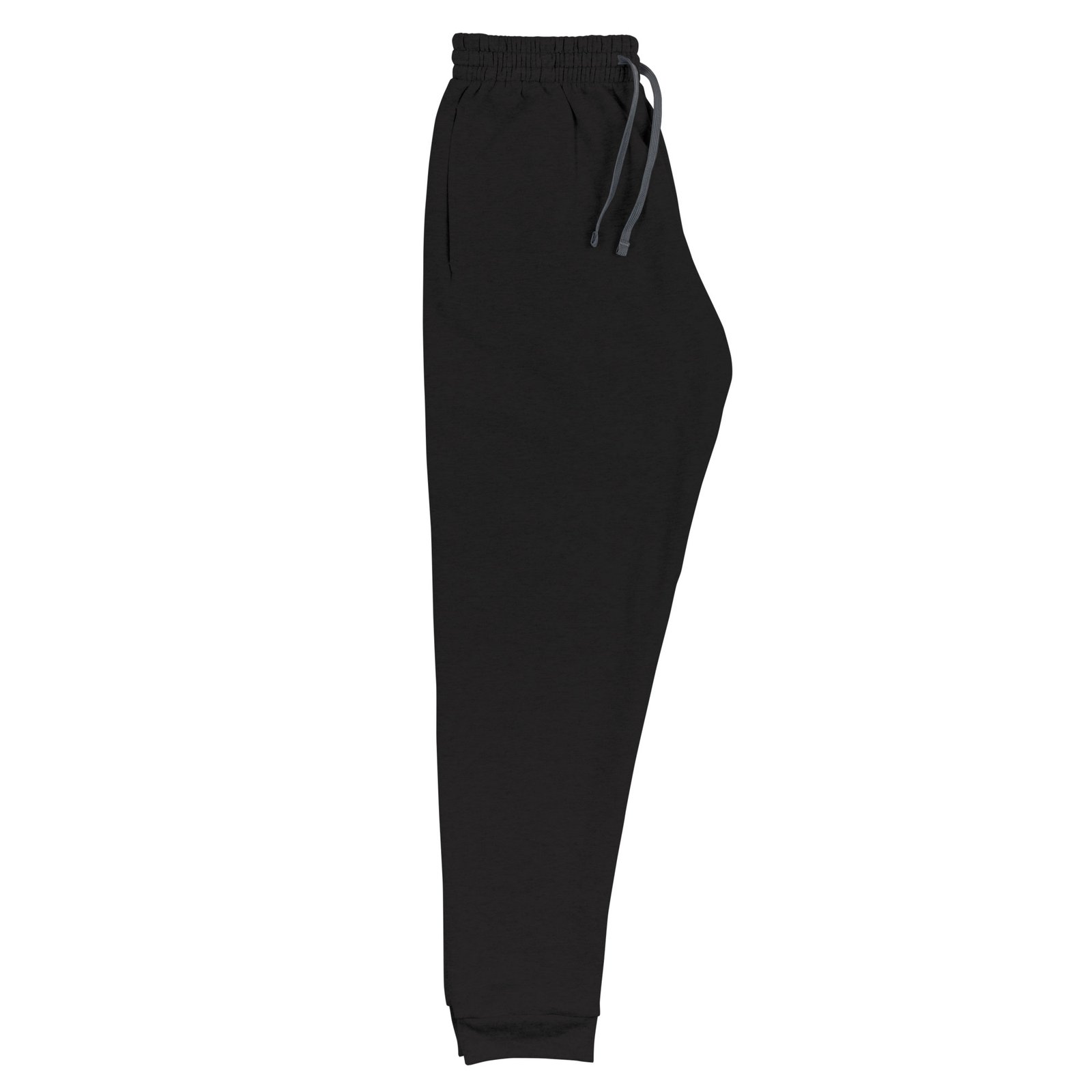 unisex joggers black right front 690a4f889484f