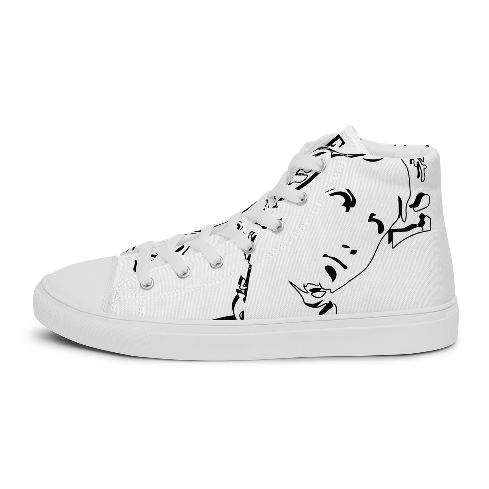 womens high top canvas shoes white left outside 69128fa0567ce