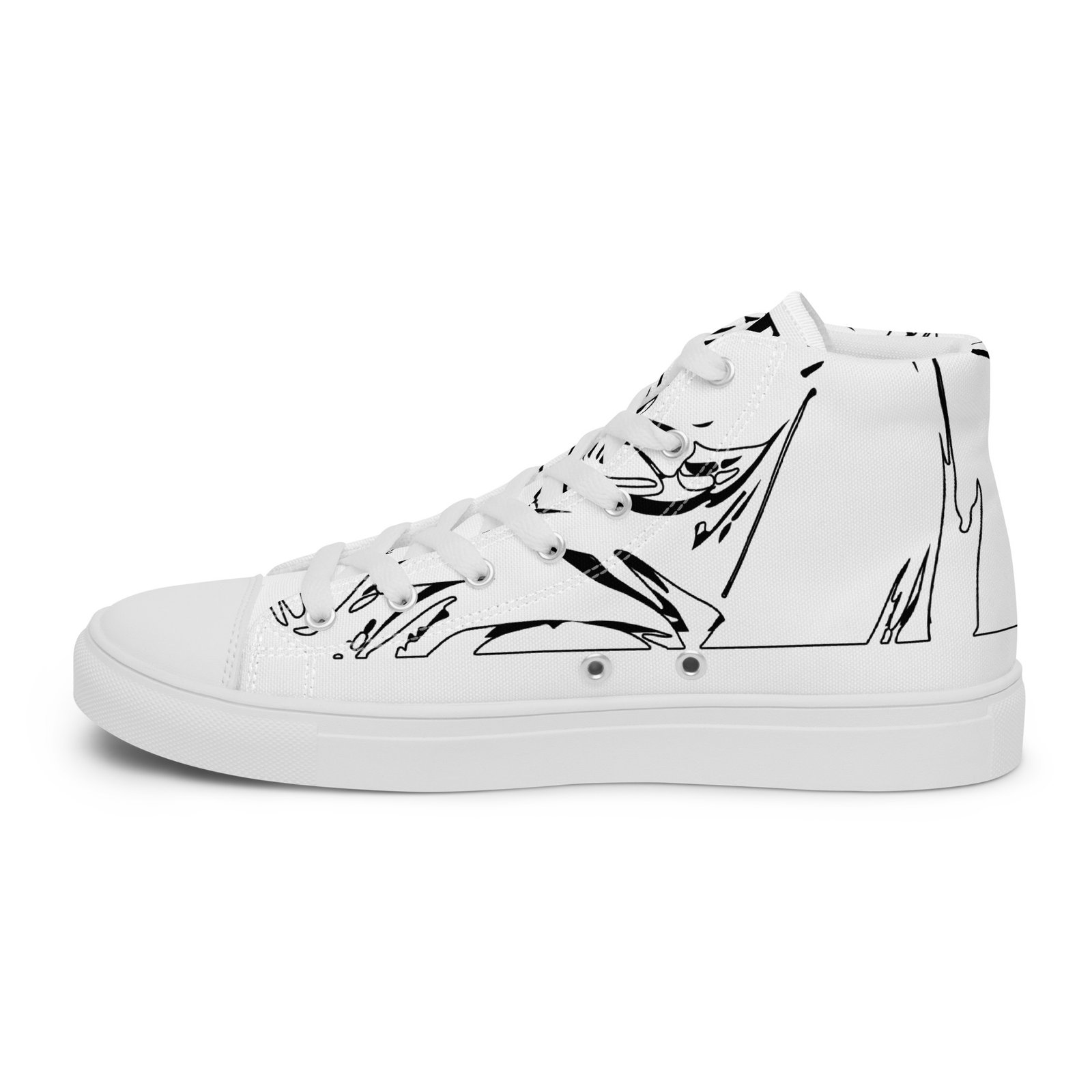womens high top canvas shoes white right inside 69128fa05694c
