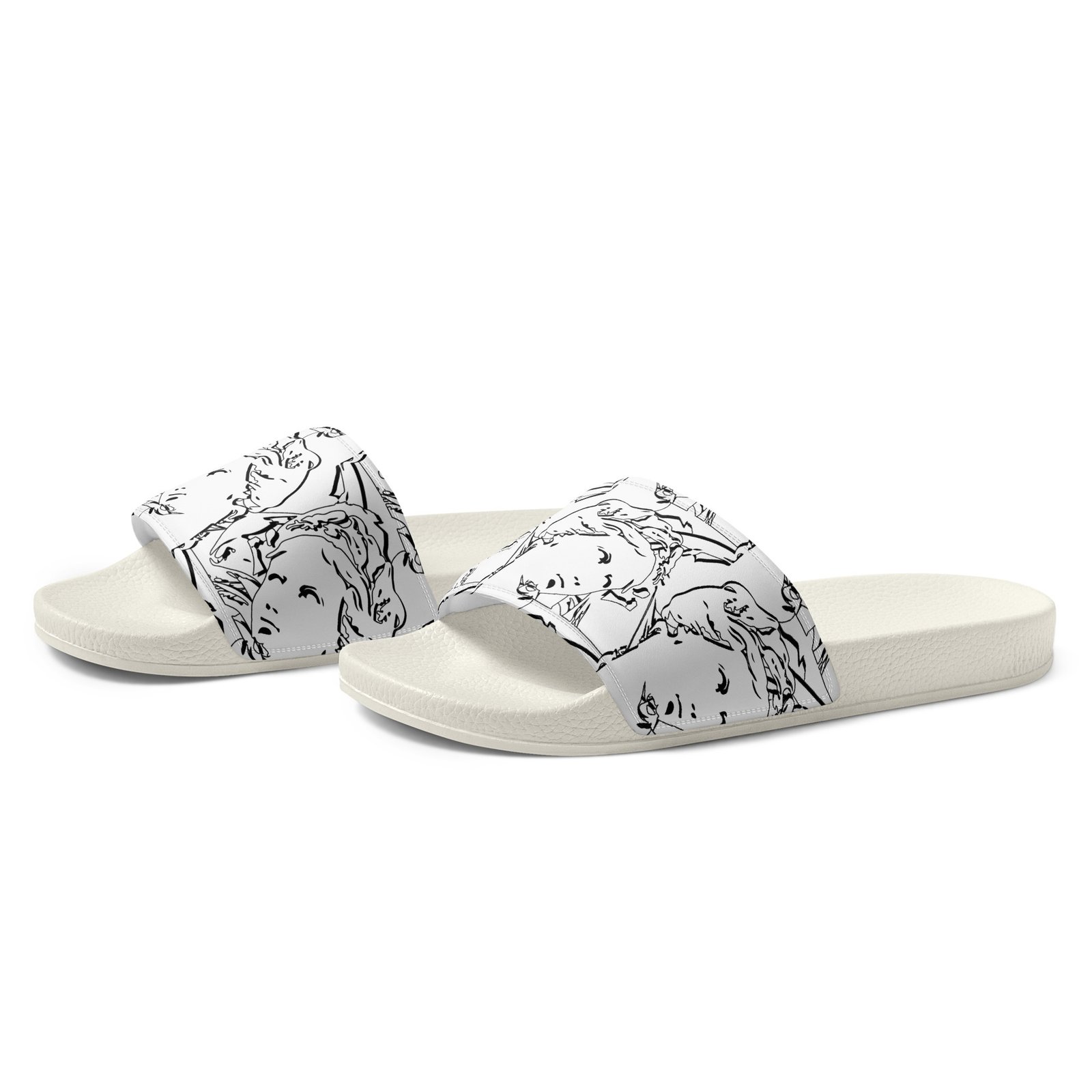 womens slides white left front 69139eb97de25