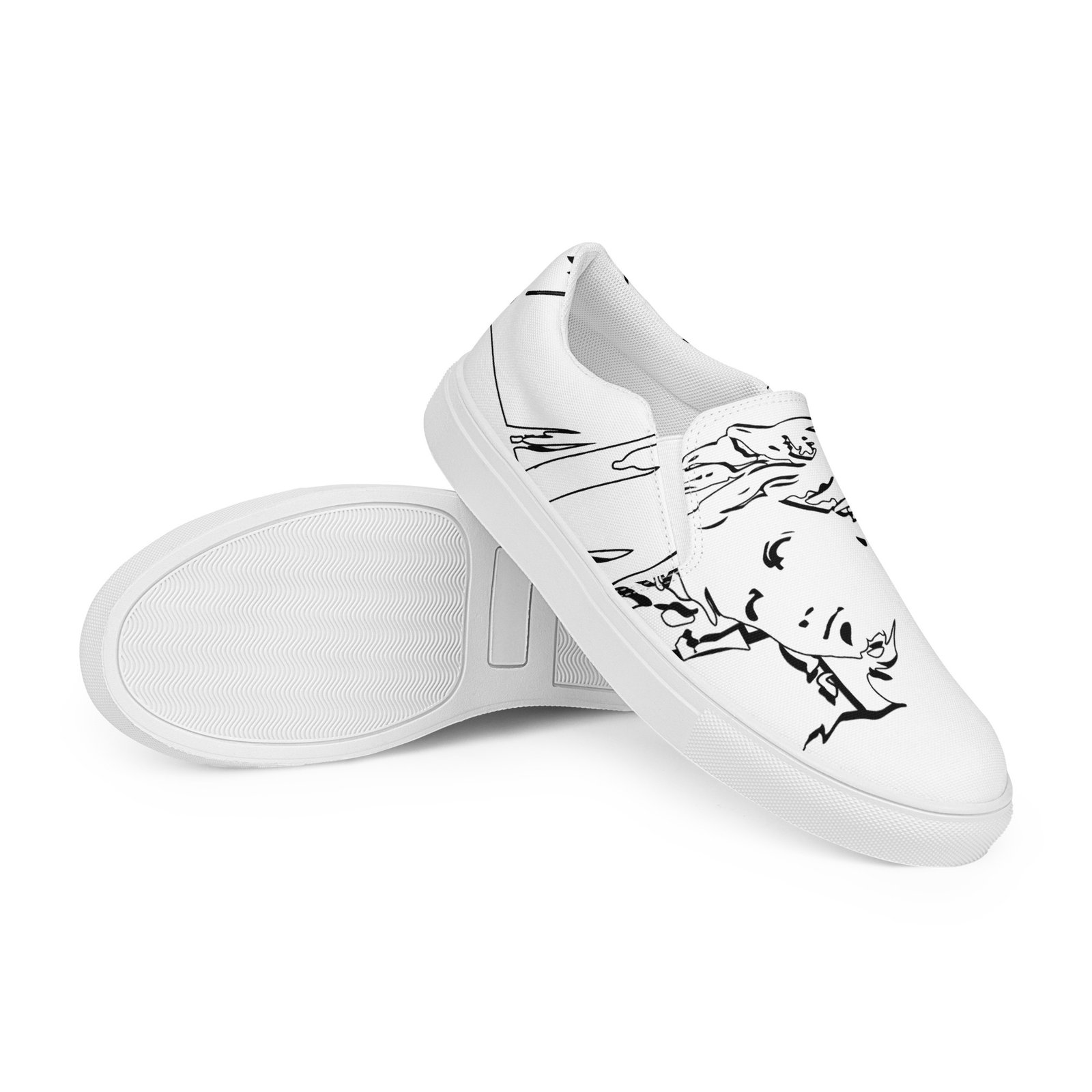 womens slip on canvas shoes white right front 69129819f2fc9