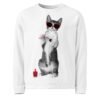 all over print recycled unisex sweatshirt white front 6934a30d3b596