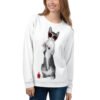 all over print recycled unisex sweatshirt white front 6934a30d3c8f7