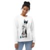 all over print recycled unisex sweatshirt white front 6934c2eb46b58