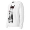 all over print recycled unisex sweatshirt white left front 6934a30d3d2a7