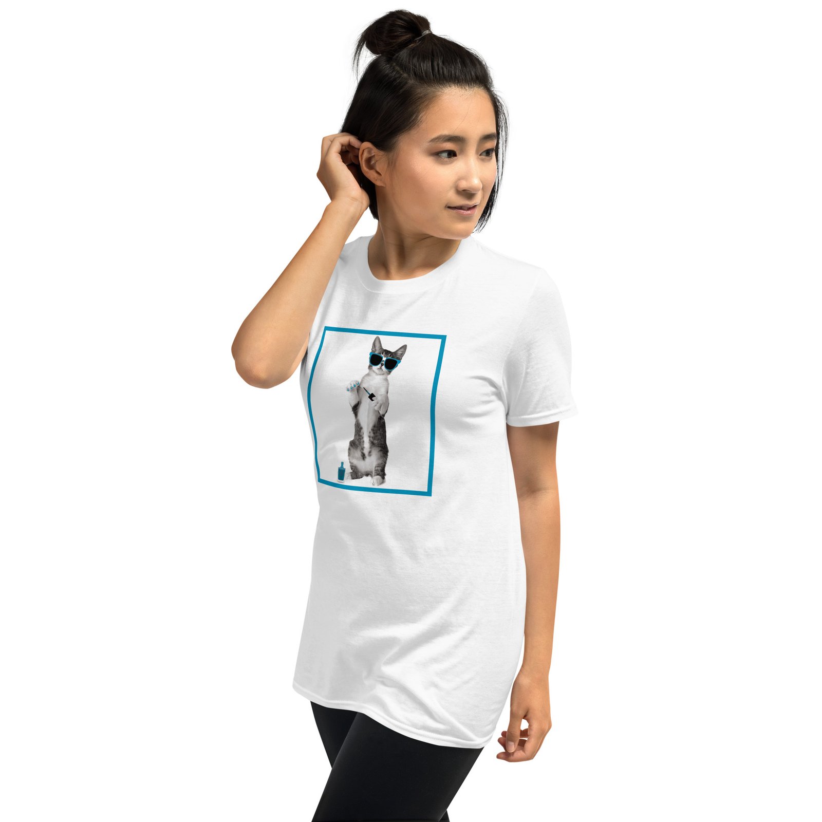 unisex basic softstyle t shirt white left front 6934bf888872f
