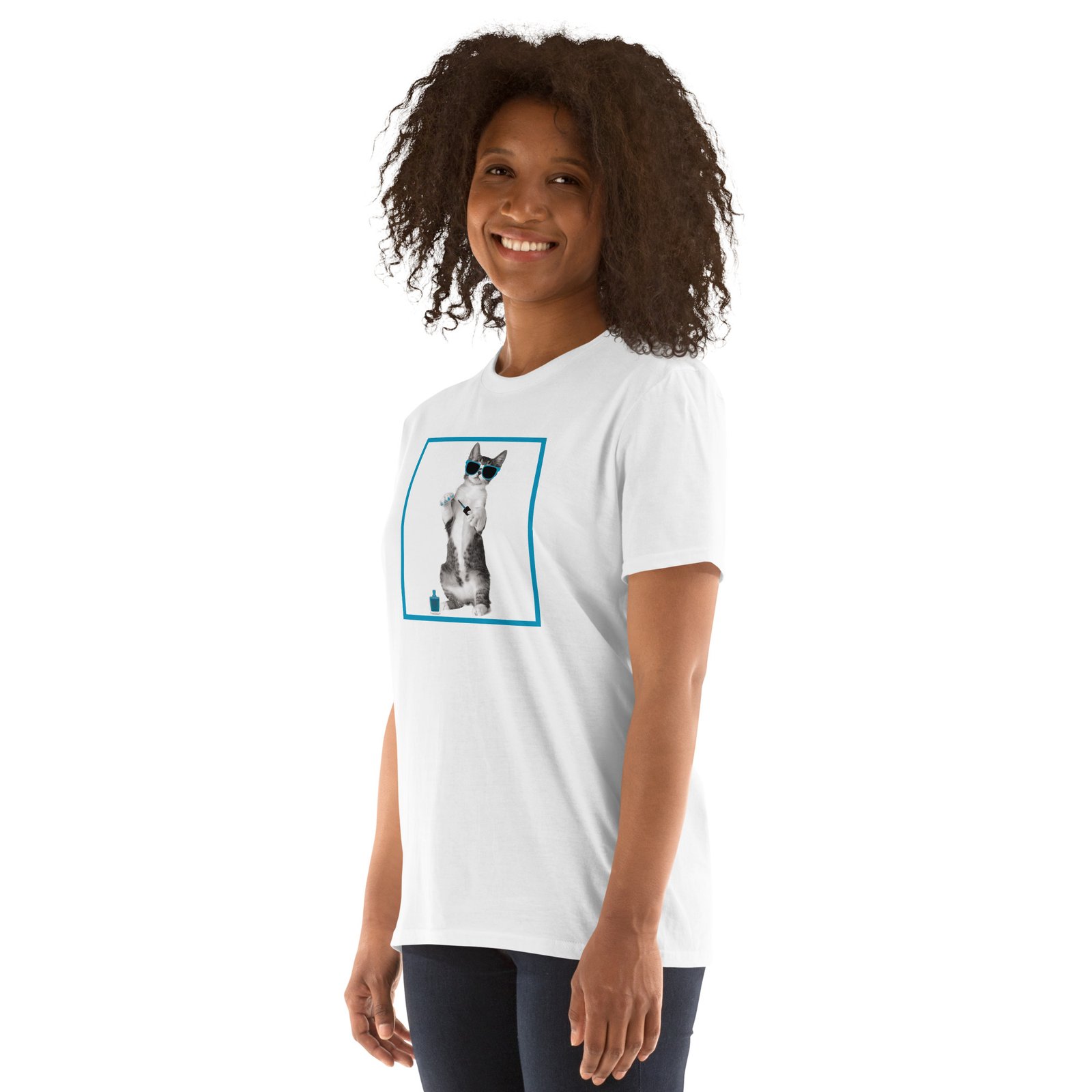 unisex basic softstyle t shirt white left front 6934bf888c0b3
