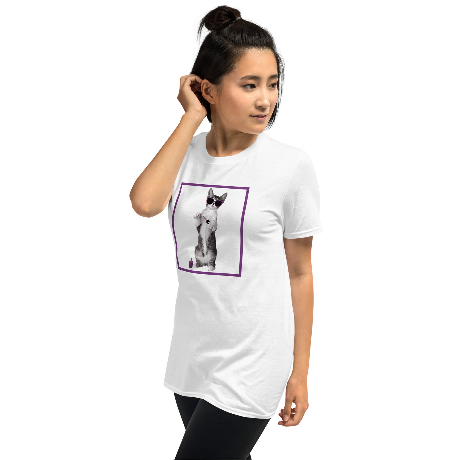 unisex basic softstyle t shirt white left front 6934dbc0644d4