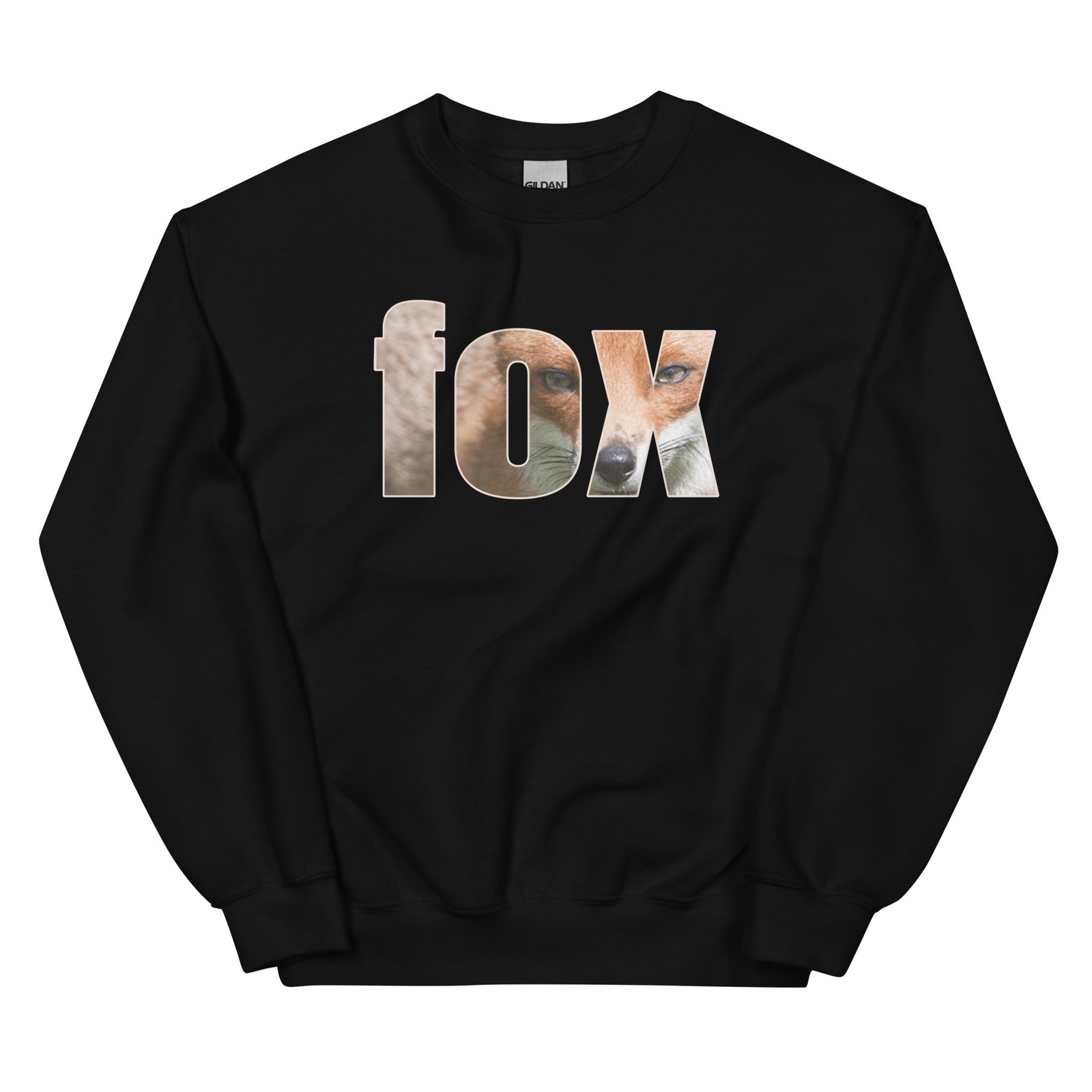 unisex crew neck sweatshirt black front 6934e54fa9e38