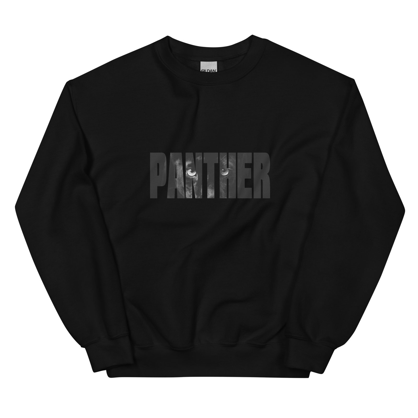 unisex crew neck sweatshirt black front 693c9dc3e69a2