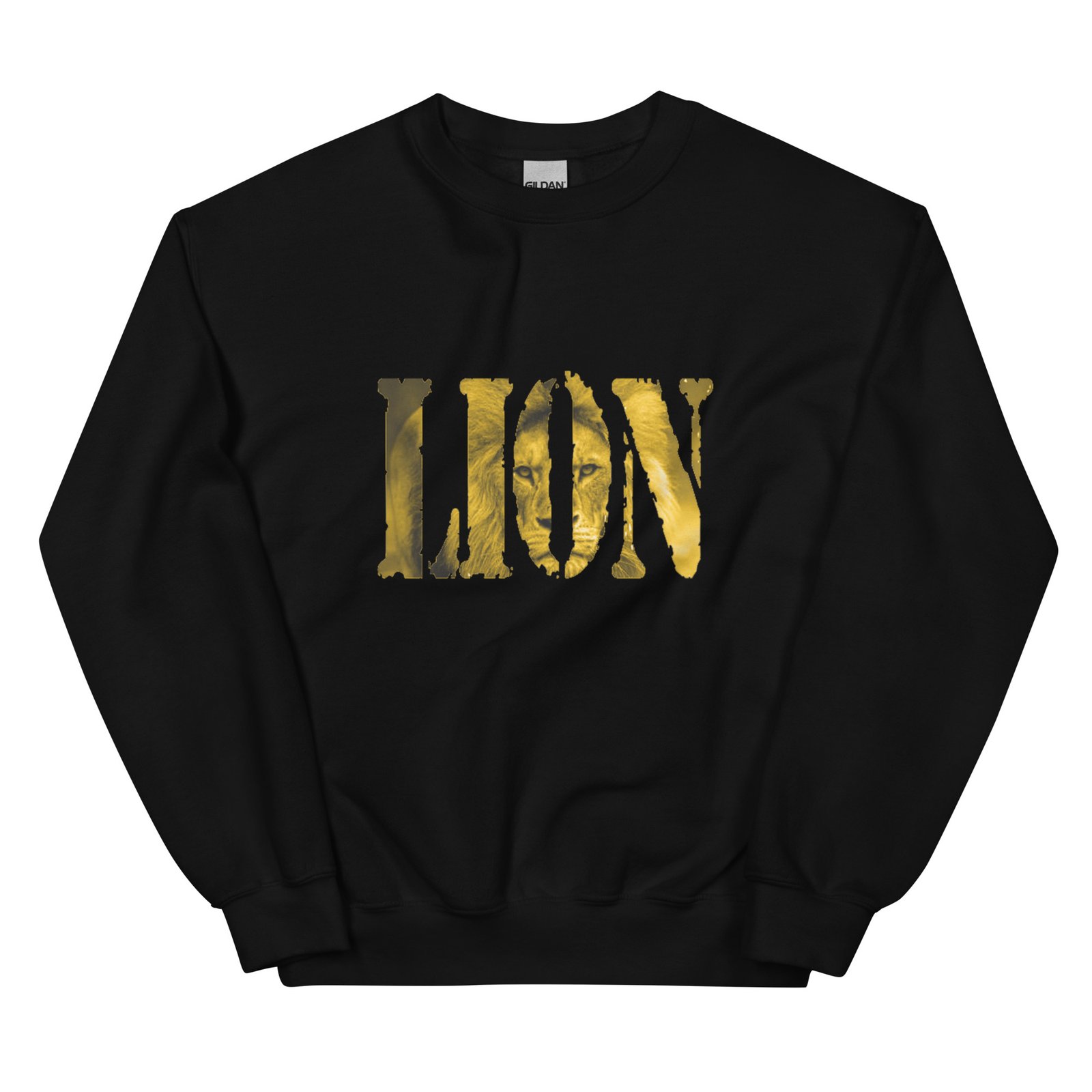 unisex crew neck sweatshirt black front 693ca12769bc9