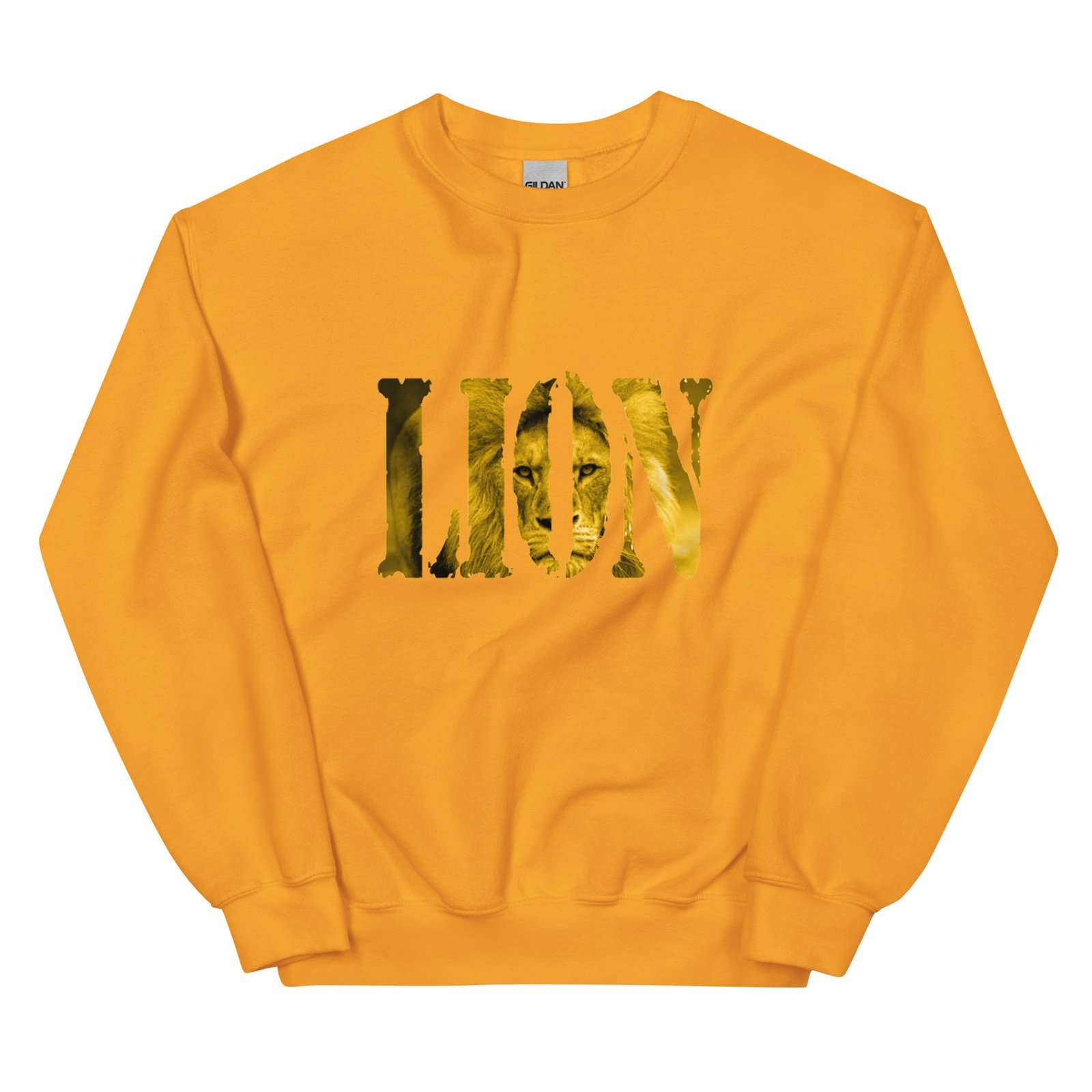 unisex crew neck sweatshirt gold front 693ca12775e9c