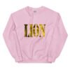 unisex crew neck sweatshirt light pink front 693ca12799392