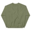 unisex crew neck sweatshirt military green back 693ca12770fed