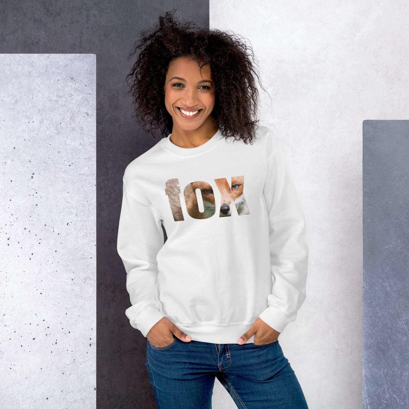 unisex crew neck sweatshirt white front 6934e54f95f60
