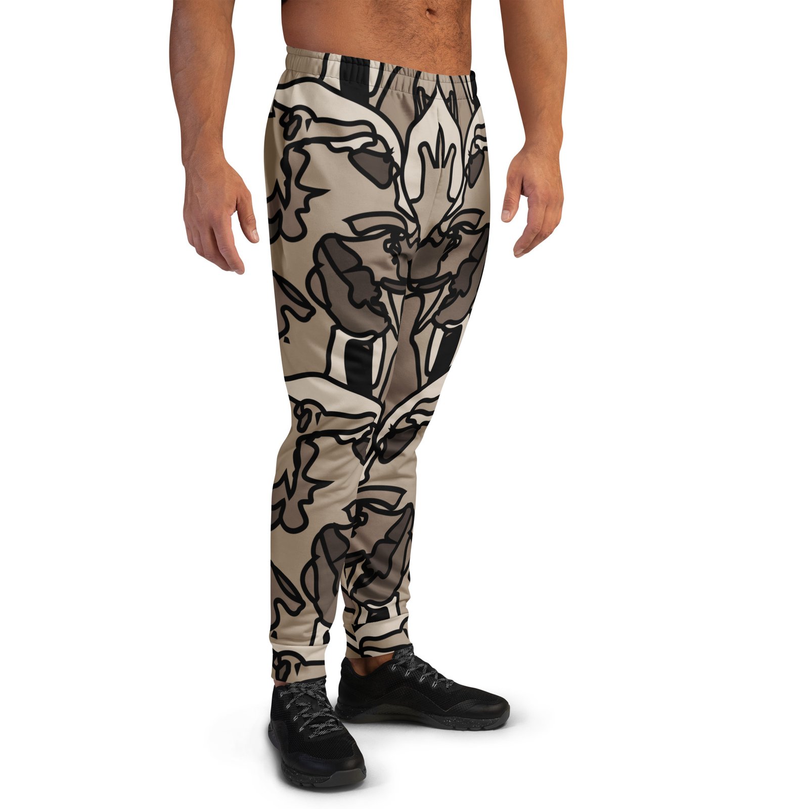 all over print recycled mens joggers white right 695a9e89cd39e