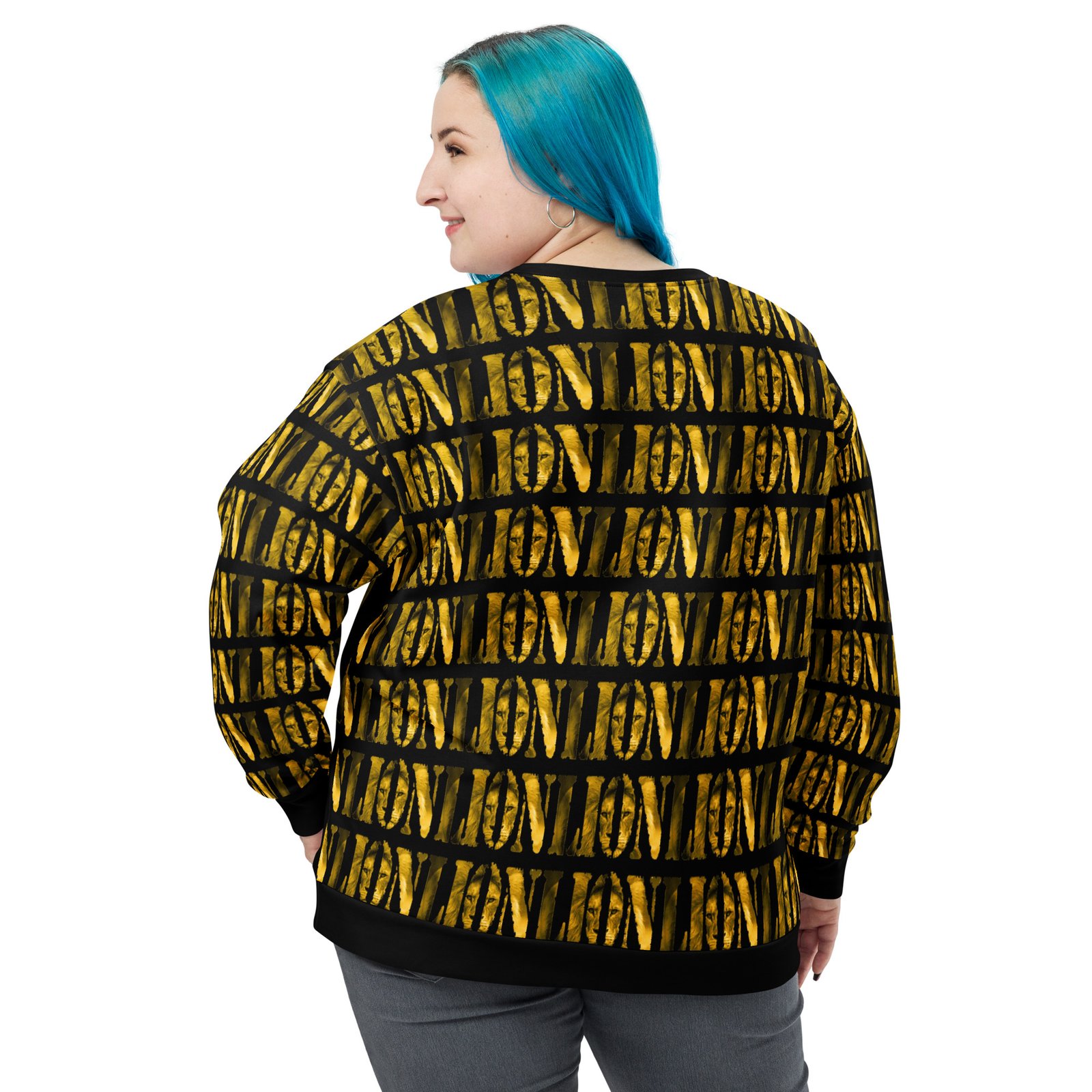 all over print recycled unisex sweatshirt white back 6959e8e7139cf