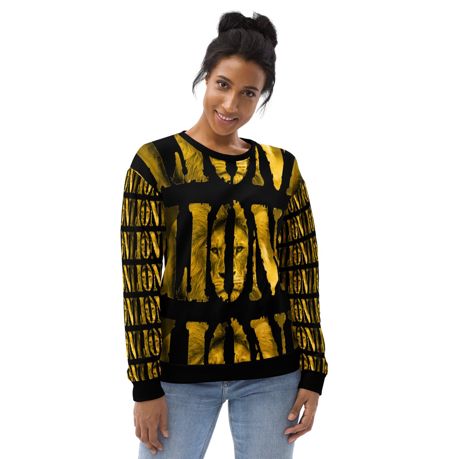 all over print recycled unisex sweatshirt white front 6959e8e712976