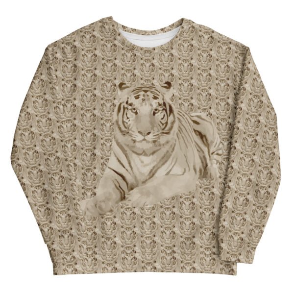 all over print recycled unisex sweatshirt white front 6959f7d546ded