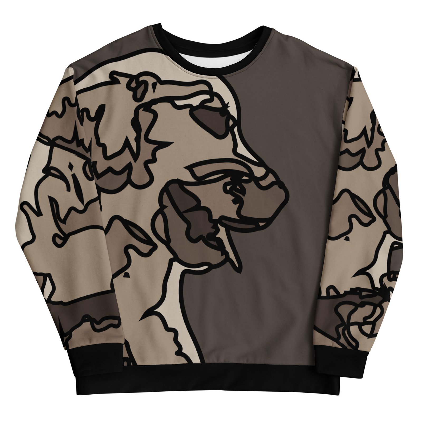 all over print recycled unisex sweatshirt white front 695aa25deeb45