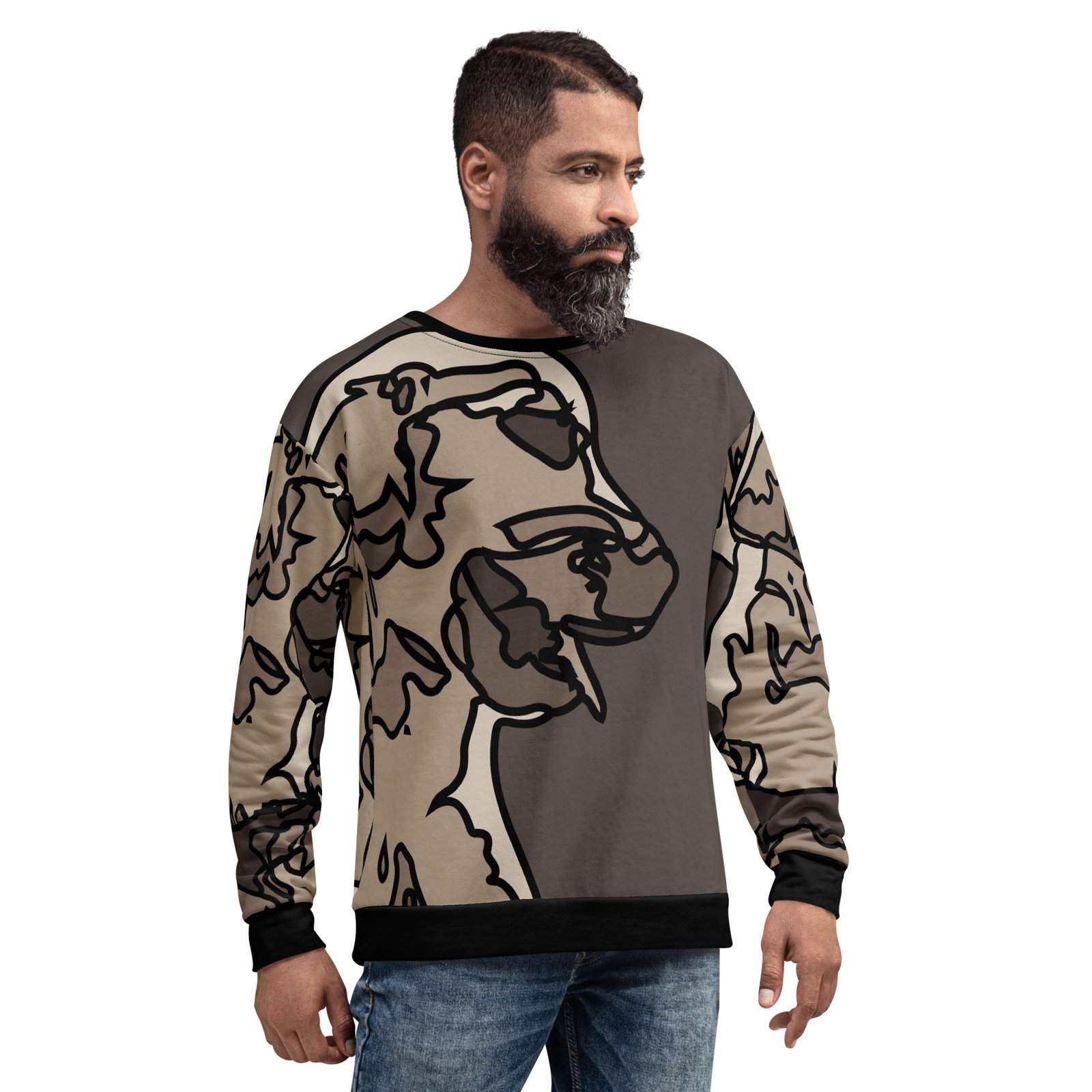 all over print recycled unisex sweatshirt white front 695aa25df052e