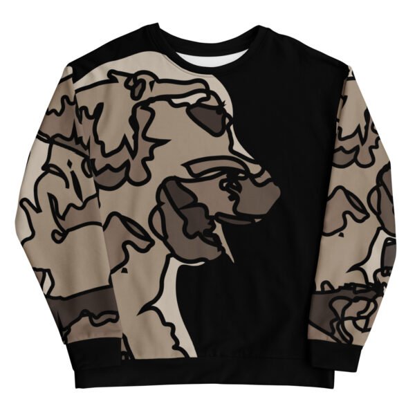 all over print recycled unisex sweatshirt white front 695aa73d469be