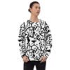 all over print recycled unisex sweatshirt white front 695aadab55bc9