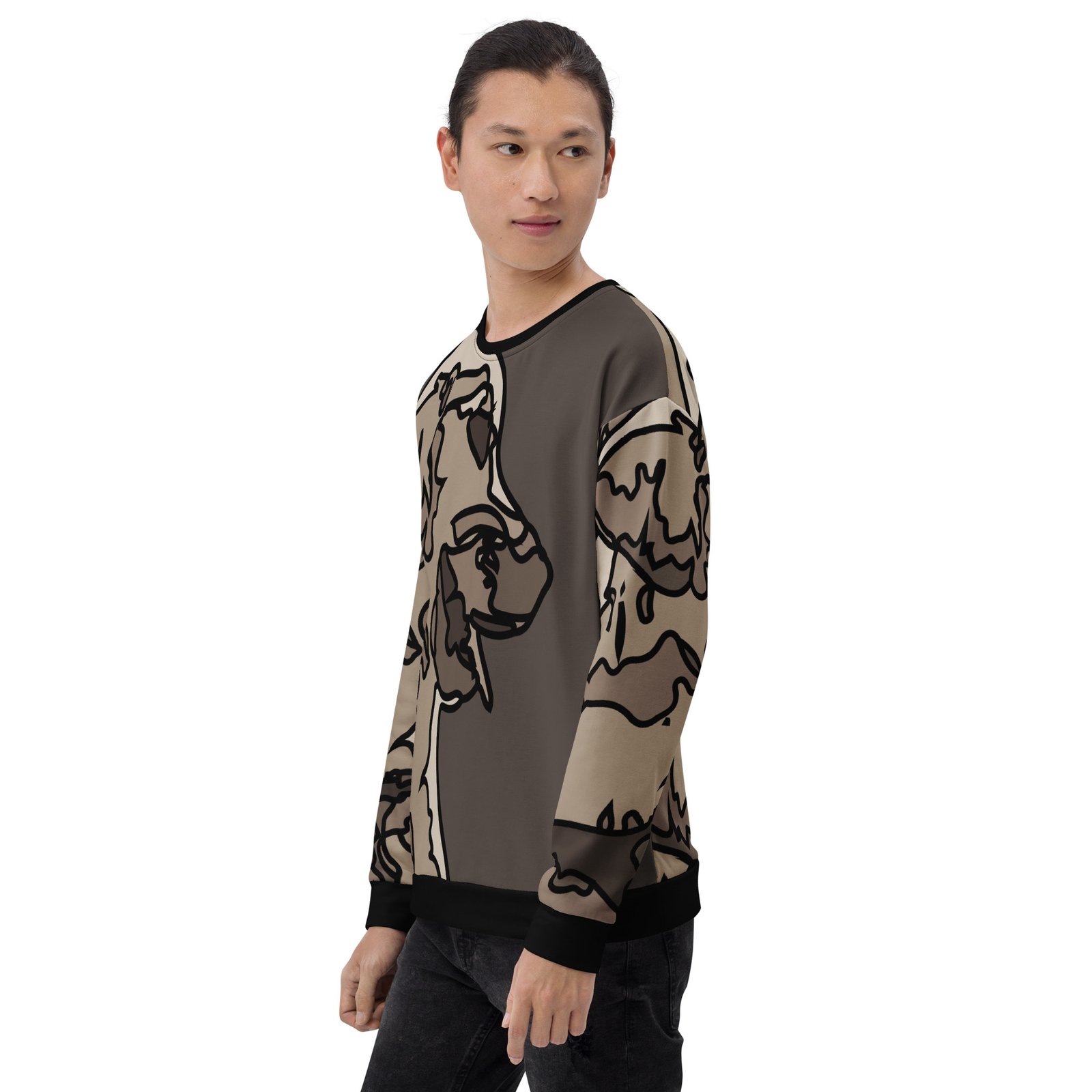 all over print recycled unisex sweatshirt white left front 695aa25df0264