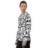all over print recycled unisex sweatshirt white left front 695aadab56598