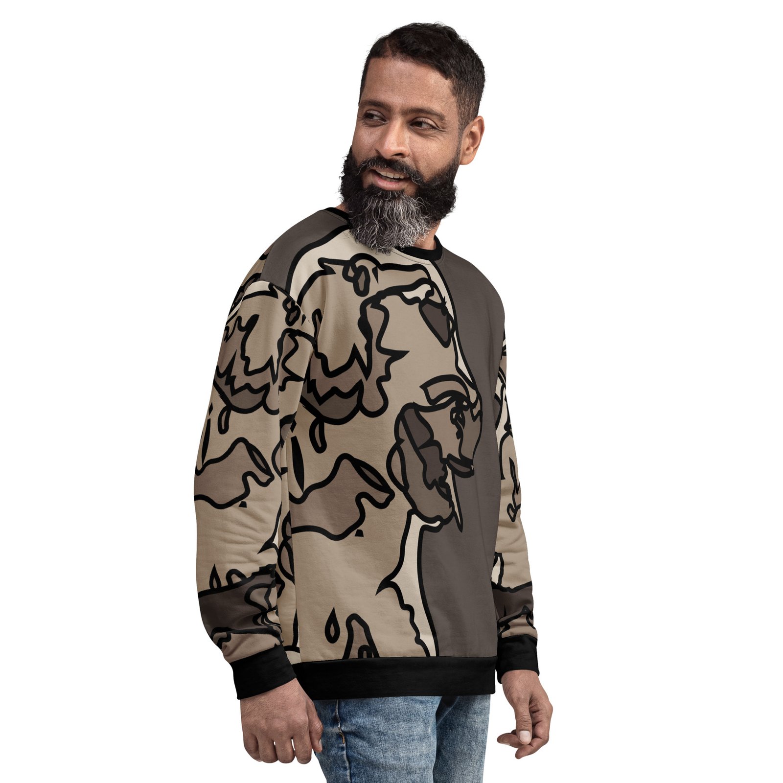 all over print recycled unisex sweatshirt white right front 695aa25defb26