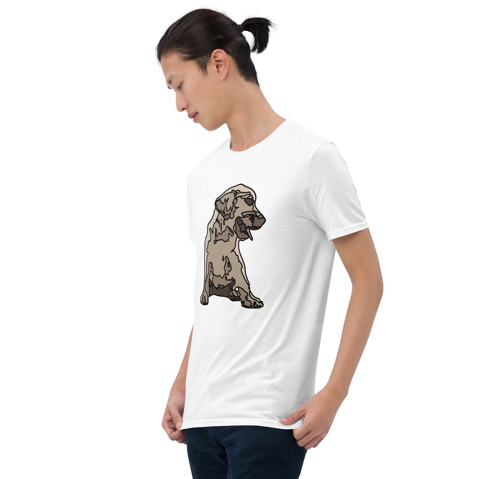 unisex basic softstyle t shirt white left front 695aaa51a8fb6