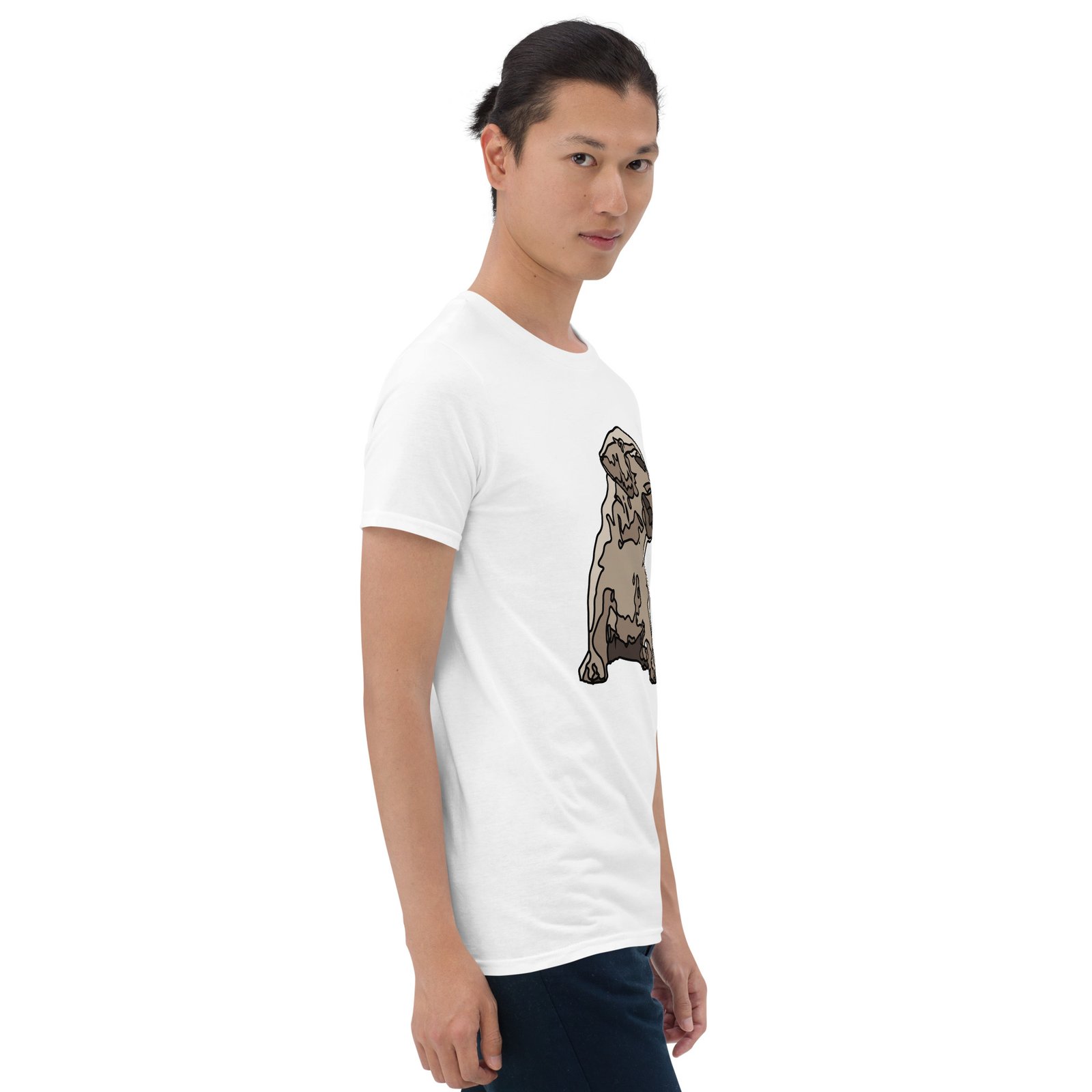 unisex basic softstyle t shirt white right front 695aaa51a09f6