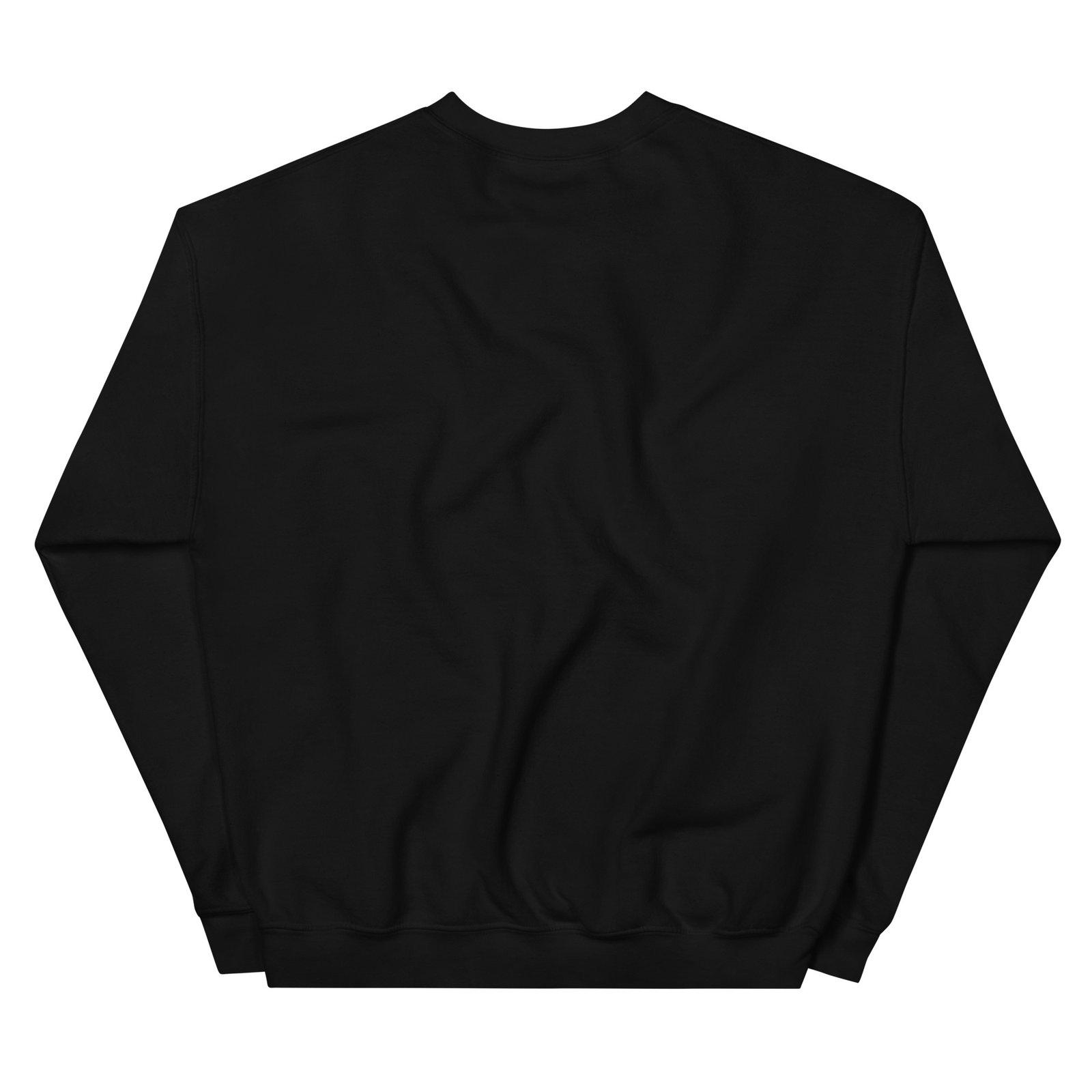 unisex crew neck sweatshirt black back 695aece589300