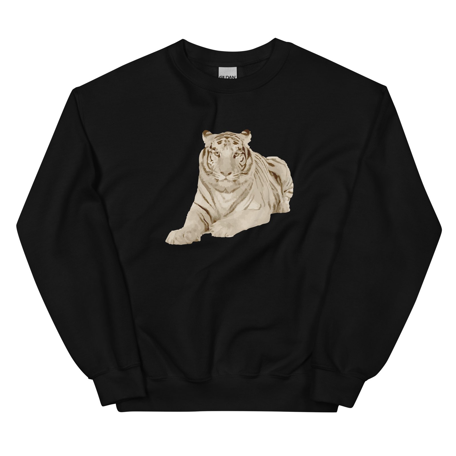 unisex crew neck sweatshirt black front 69598e109f5e0