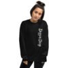 unisex crew neck sweatshirt black front 695c77c340f74