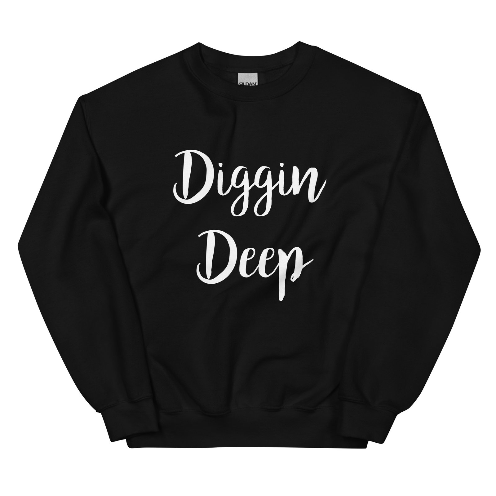 unisex crew neck sweatshirt black front 695c92c4b5f2d