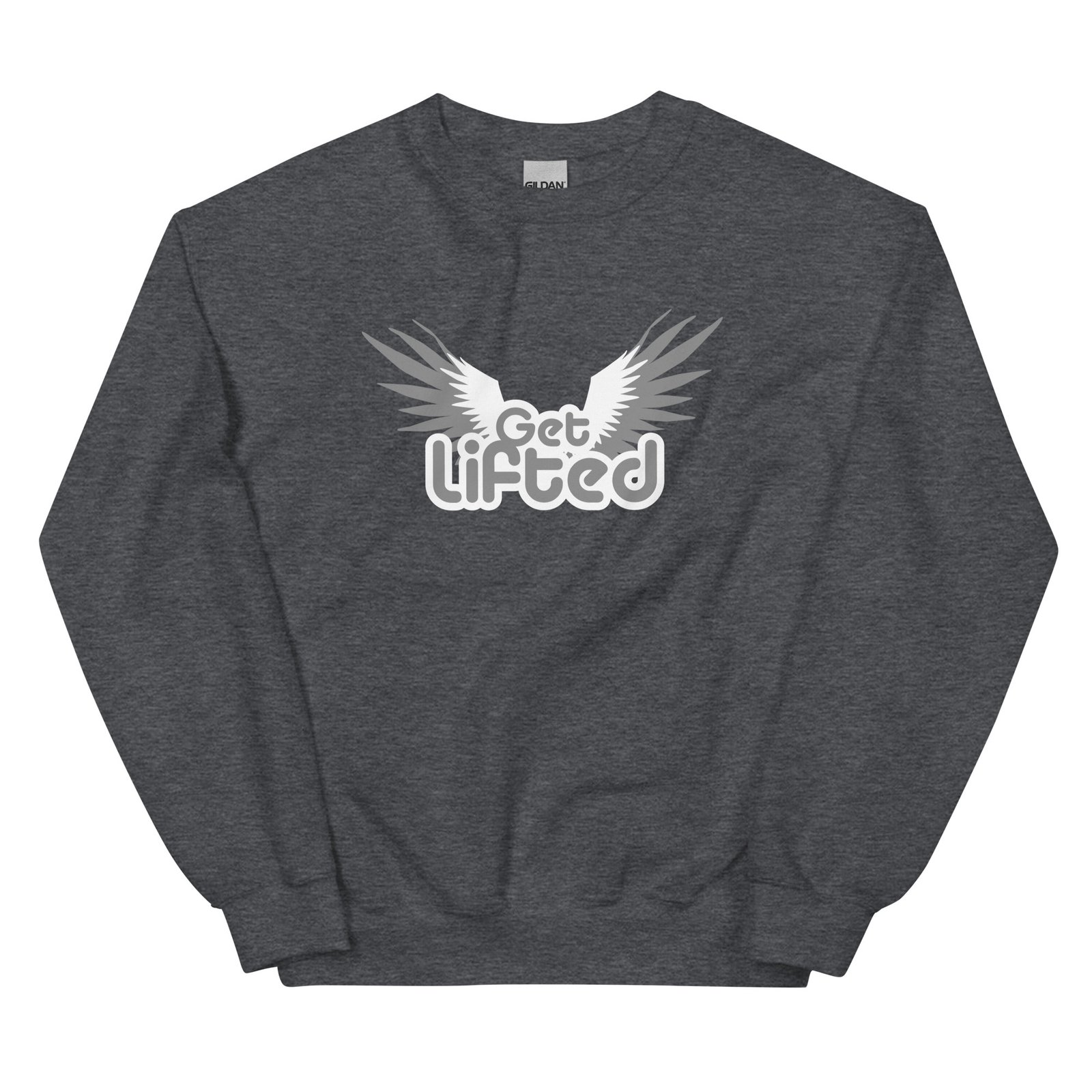 unisex crew neck sweatshirt dark heather front 695c22a94261e