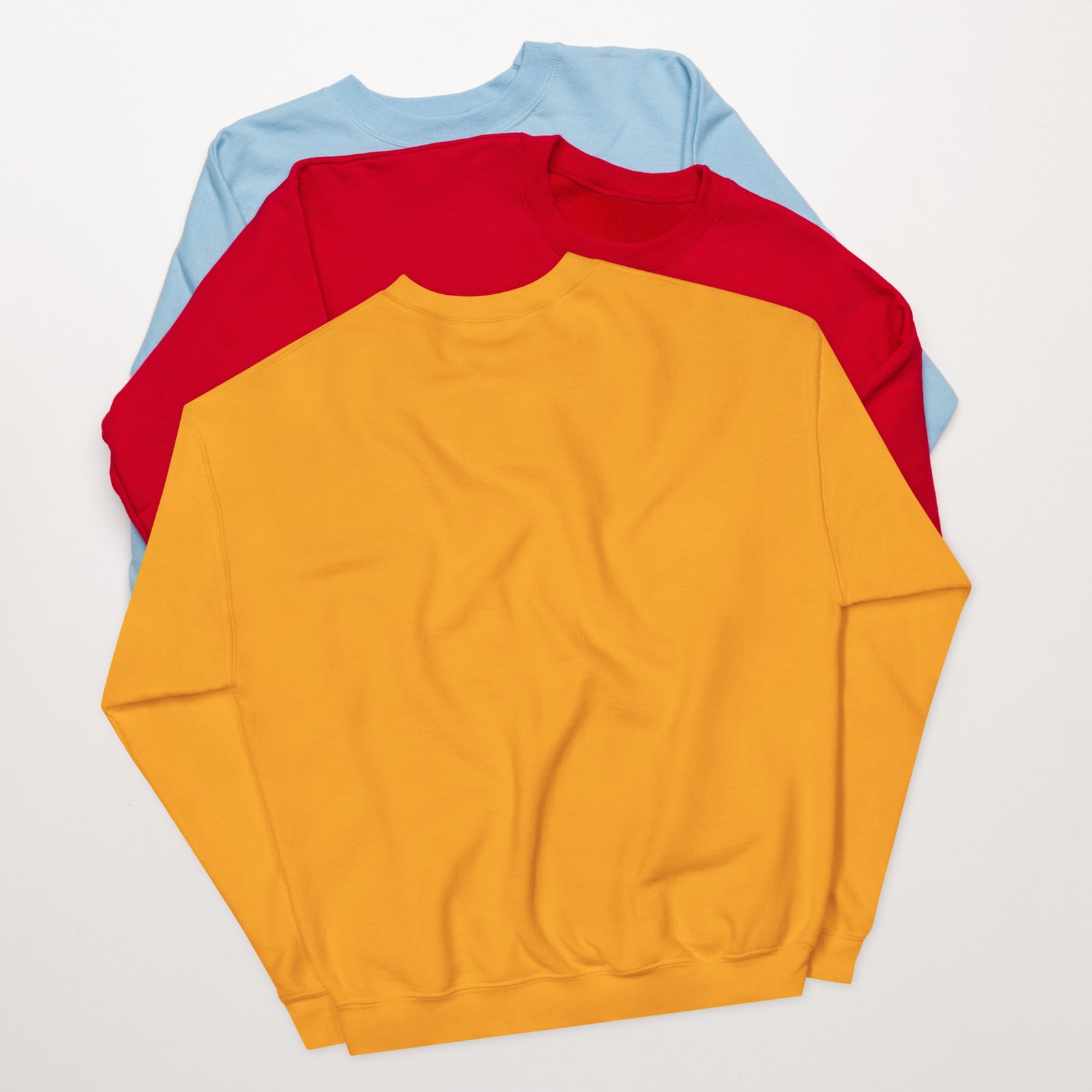 unisex crew neck sweatshirt gold back 695c77c4192a8