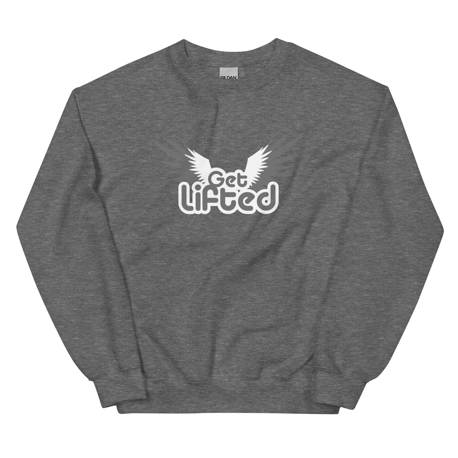 unisex crew neck sweatshirt graphite heather front 695c22a94793d