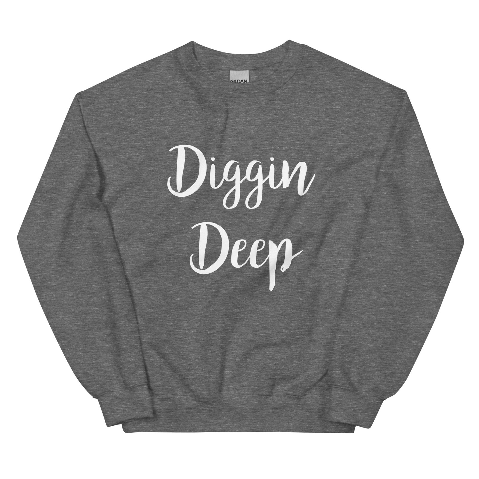 unisex crew neck sweatshirt graphite heather front 695c92c568812