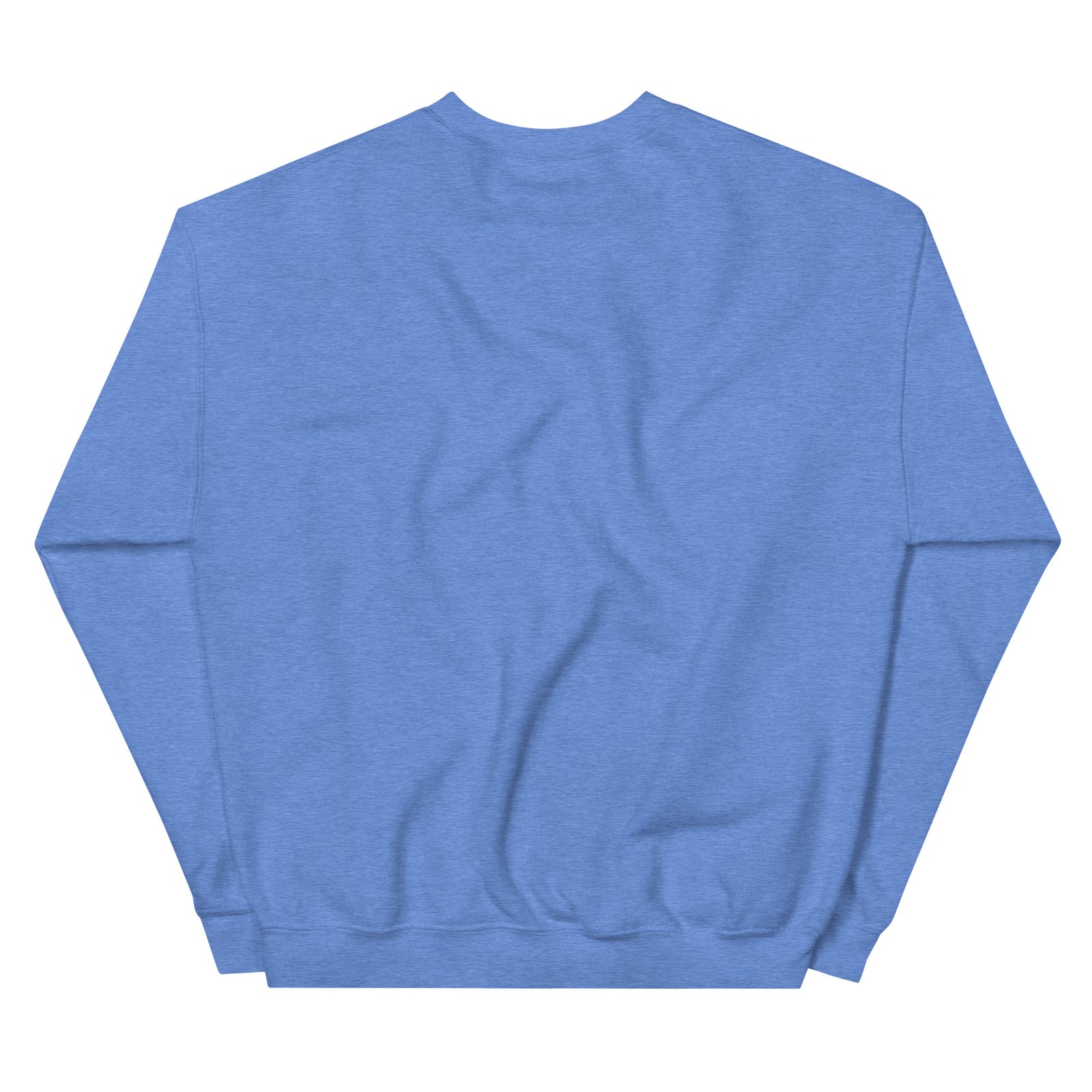 unisex crew neck sweatshirt heather deep royal back 695d8925951ff