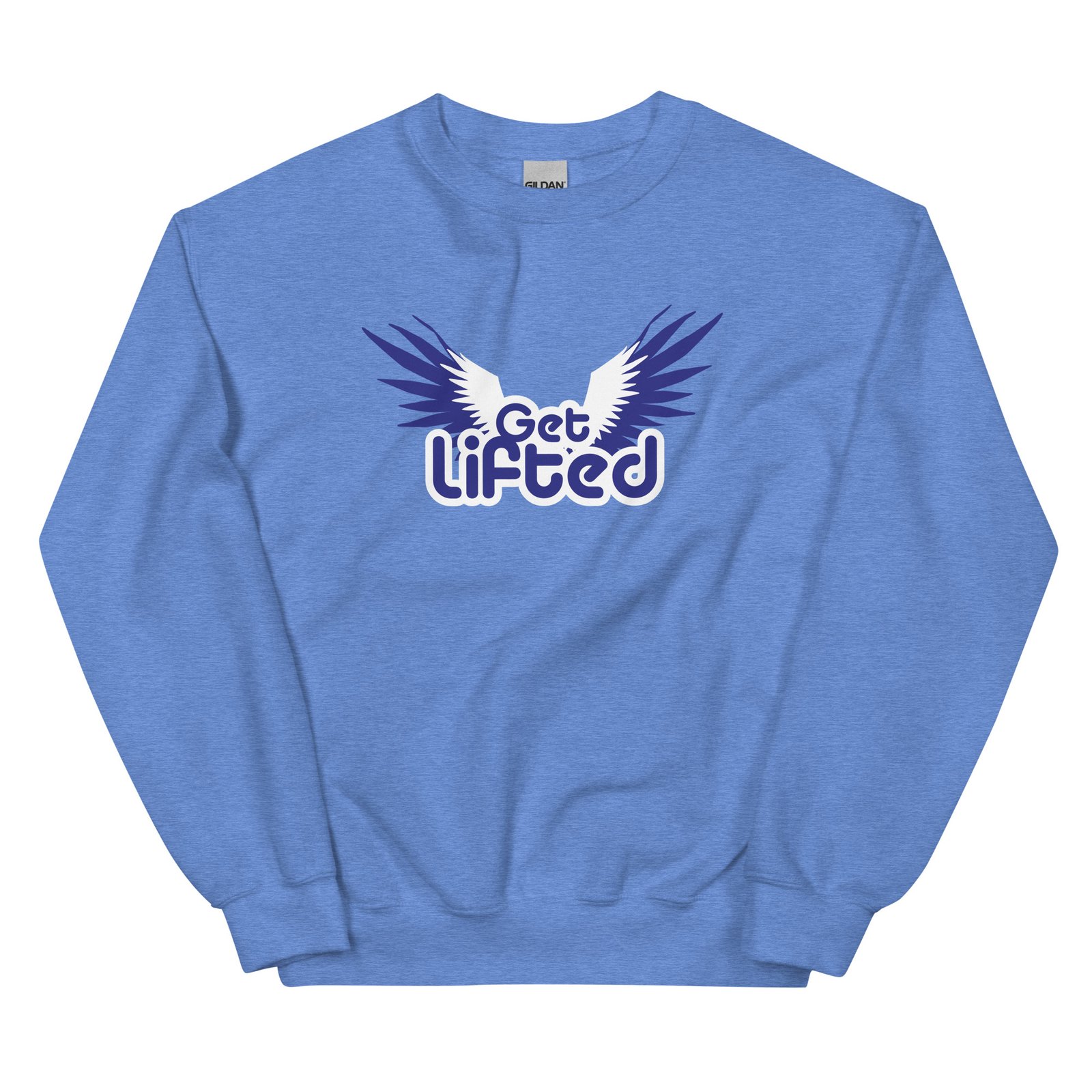 unisex crew neck sweatshirt heather deep royal front 695c1eafc1fd5