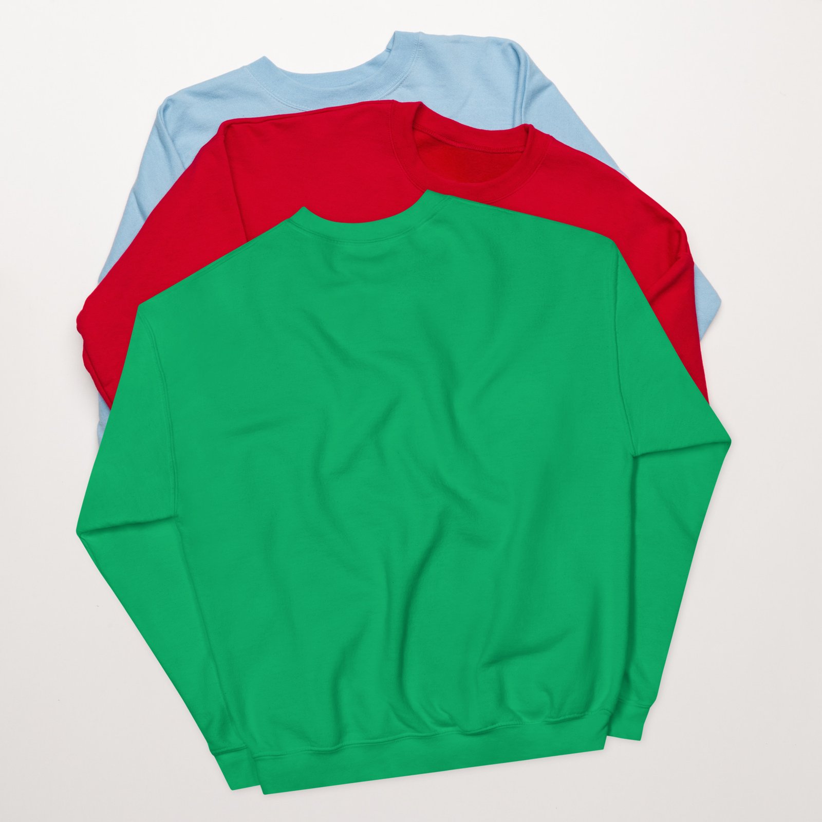 unisex crew neck sweatshirt irish green back 695c77c3e842f