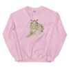 unisex crew neck sweatshirt light pink front 69598e110a81d