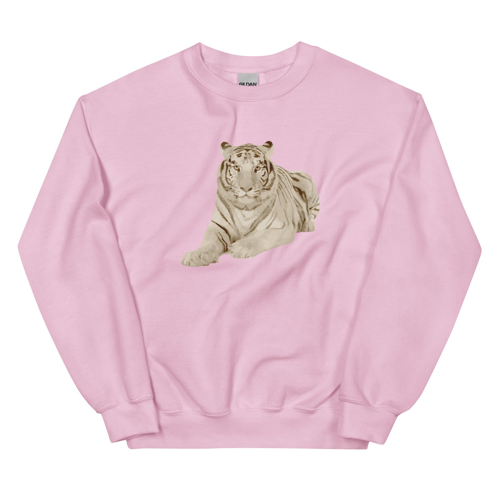 unisex crew neck sweatshirt light pink front 69598e110a81d