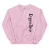 unisex crew neck sweatshirt light pink front 695d89264cb1d
