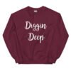 unisex crew neck sweatshirt maroon front 695c92c4e2d83
